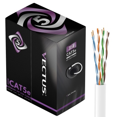 VECTUS CAT5e 305M Cable UTP LSZH, Dca (White)